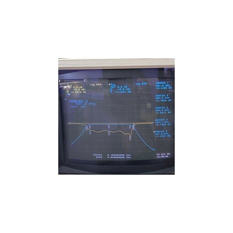 TBP405-40.5-6EF1 TELONIC N Type 405Mhz 385-425Mhz Band Pass Filter