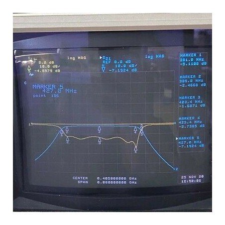 TBP405-40.5-6EF1 TELONIC N Type 405Mhz 385-425Mhz Band Pass Filter