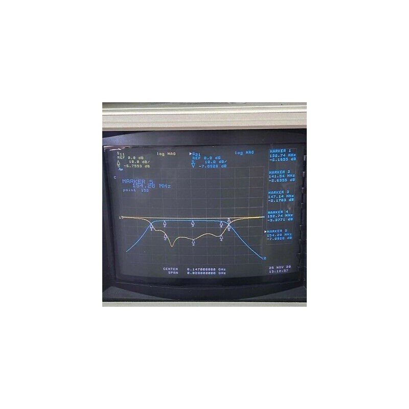 TBP147-14.7-6EF1 TELONIC N Type 147Mhz 140-153Mhz Band Pass Filter