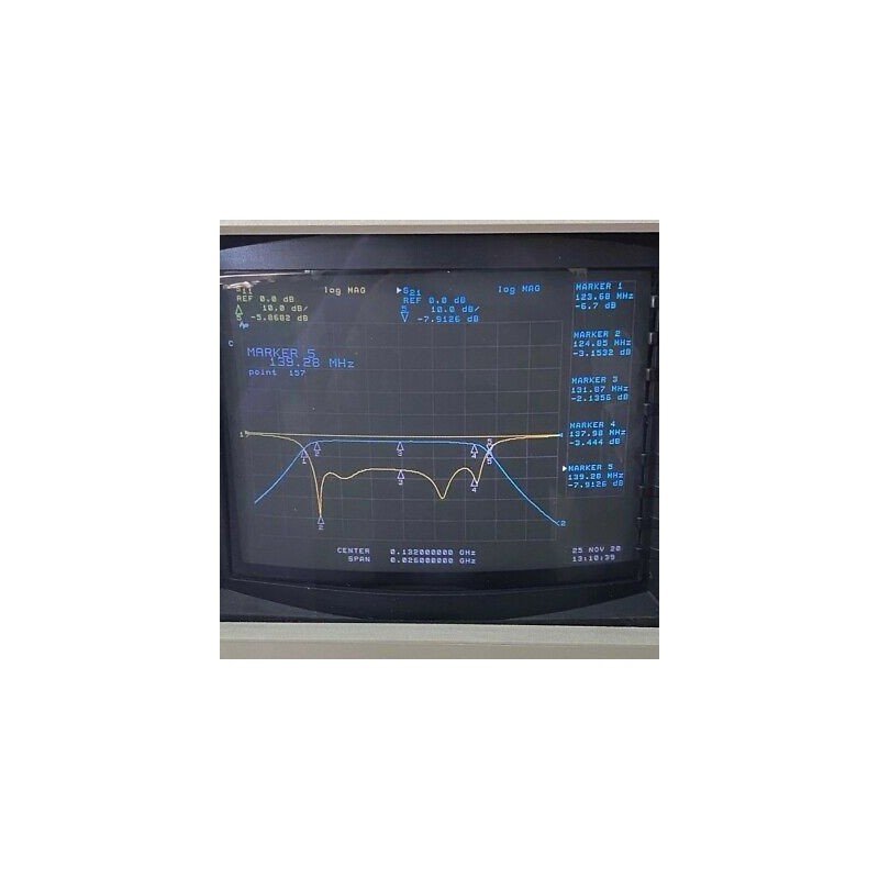TBP132-13.2-6EF1 TELONIC N Type 132Mhz 125-137Mhz Band Pass Filter