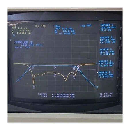 TBP132-13.2-6EF1 TELONIC N Type 132Mhz 125-137Mhz Band Pass Filter