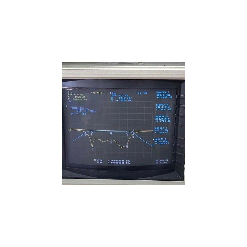 TBA864-50-4FE1 TELONIC N Type 864Mhz 835-885Mhz Band Pass Filter