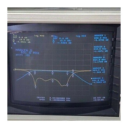 TBA864-50-4FE1 TELONIC N Type 864Mhz 835-885Mhz Band Pass Filter