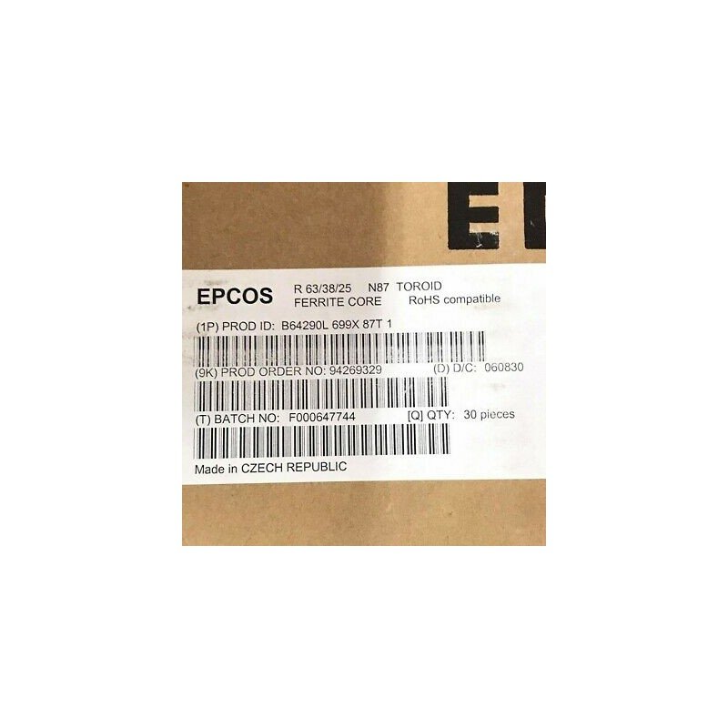 EPCOS B64290L-699X-87T FERRITE CORE TOROID 63x38x25 N87