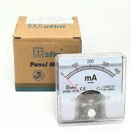 0-400mA DC ANALOG PANEL METER AMMETER SF-60 SFIM 60x60mm