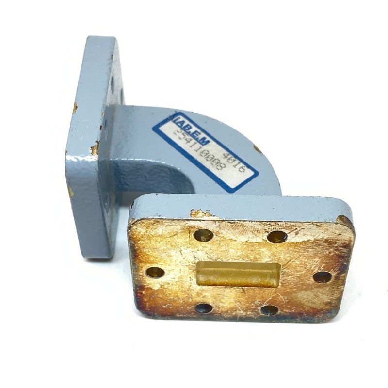 Waveguide H-Bend WR75 WR-75 UDR-UDR 90 Degree Angle LABEM 254110008