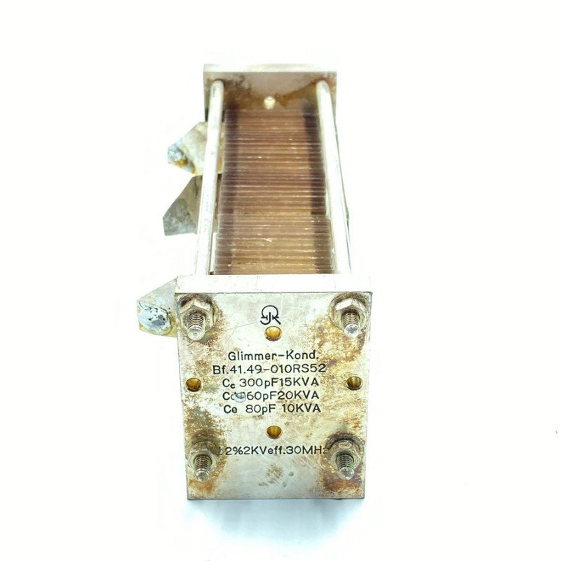 80/160/300pF 10-20KVA 20% Air Mica Capacitor Glimmer-Kond BF41.49-010RS52