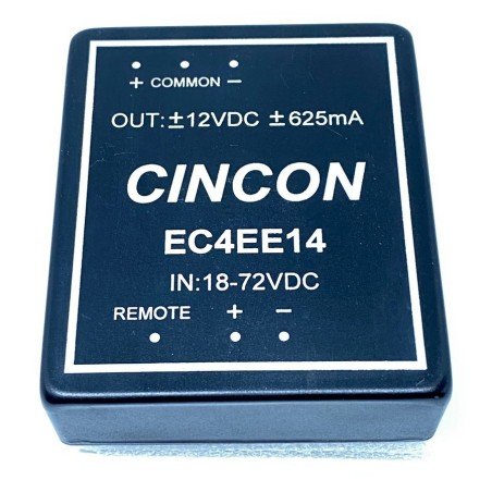 CINCON EC4EE14 DC-DC Converter IN 18-72V Out 12V 15W +-625mA