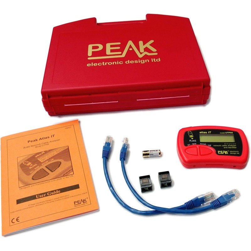 UTP05E Atlas IT - Network Cable Analyser (Model UTP05) PEAK ELECTRONICS UTP05E Atlas IT - Network Cable Analyser (Model UTP05) PEAK ELECTRONICS