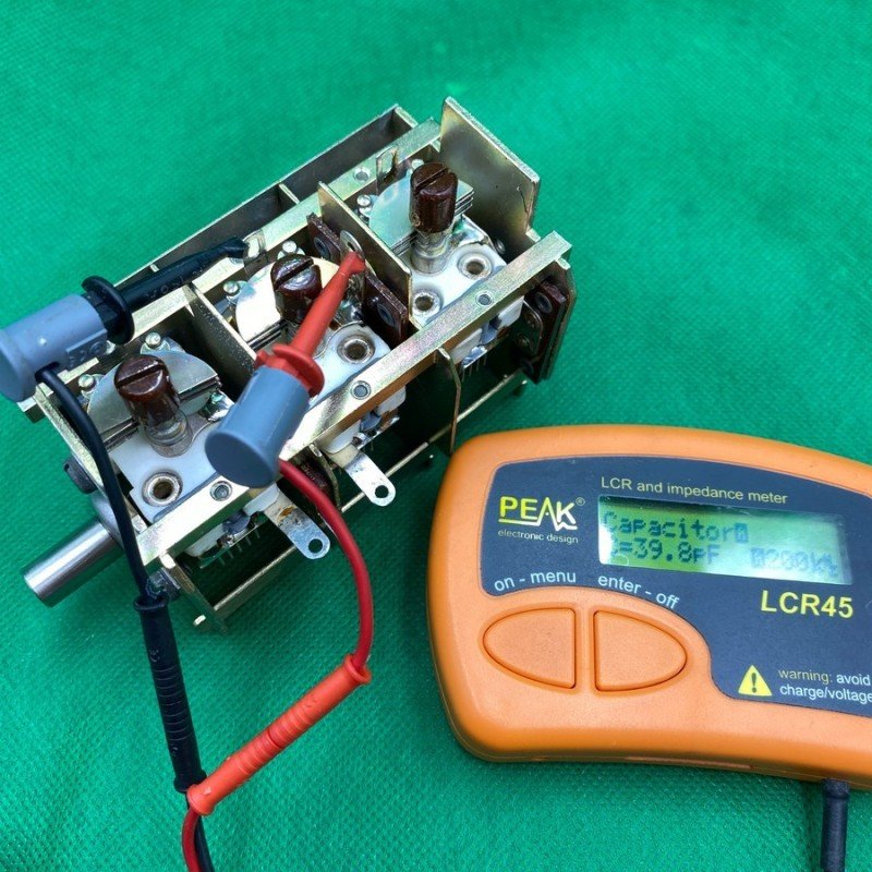 3X 20-70pF + 3X 20-40pF Air Variable Capacitor 3 Gang +20%