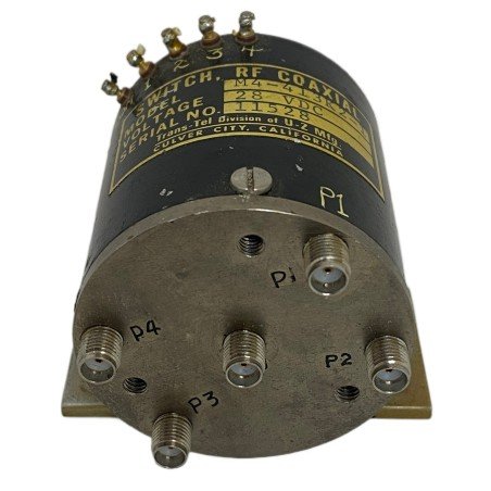 Coaxial Switch SP4T 28VDC SMA(F) 4 Way Trans-Tel M4-413K2-1