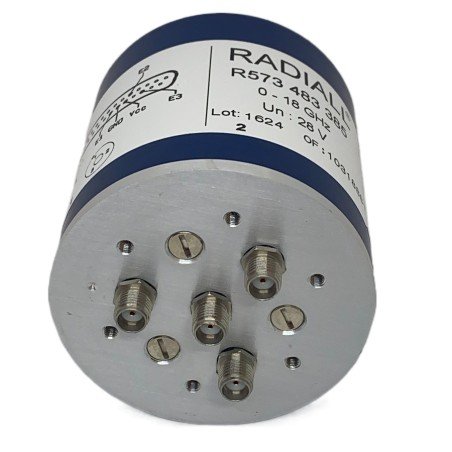 R573483385 Radiall Coaxial Switch 28V SMA (F) SP3 18Ghz