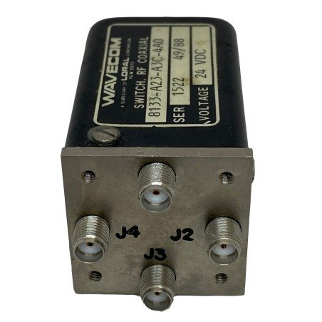 Coaxial Switch 24V SMA (F) 18Ghz DPDT Wavecom 8133-A23-A3C-4A0