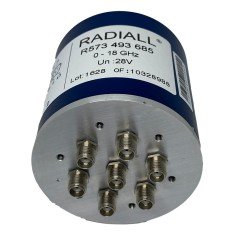 R573493685 Radiall Coaxial Switch 28V DC-18Ghz SMA(F) SP6T