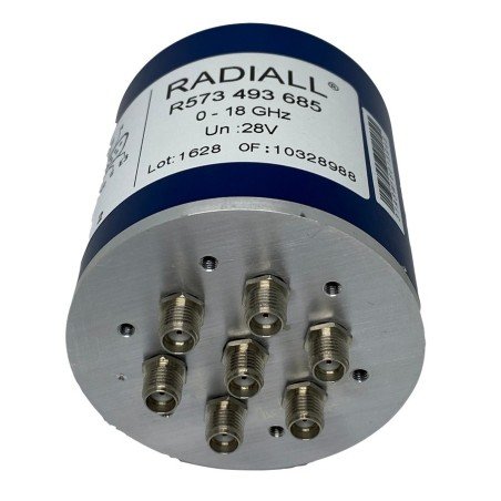 R573493685 Radiall Coaxial Switch 28V DC-18Ghz SMA(F) SP6T