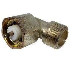 LC 90 Degree M-F Coaxial Adapter Silver Plated