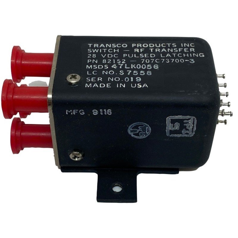 82152-707C73700-3 Transco Coaxial Switch Pulsed Latching 28VDC Transco