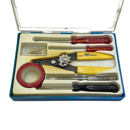 Electronics Toolkit with Case Screwdriver & Wirestripper Old stock