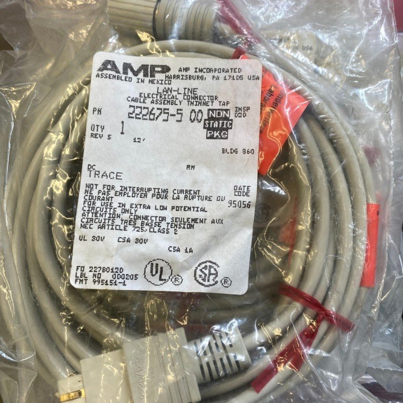 222675-5 AMP LAN-LINE Electrical Connector Cable Assembly