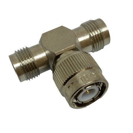 R143780000 Radiall TNC Coaxial T Tee (F-M-F) Adapter