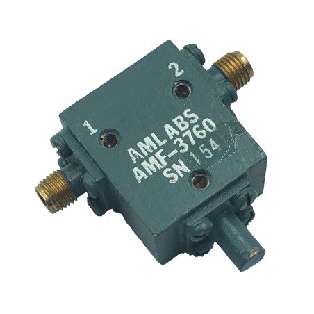 8-12.4GHZ 8000-12400MHZ SMA COAXIAL ISOLATOR AMF AML LABS