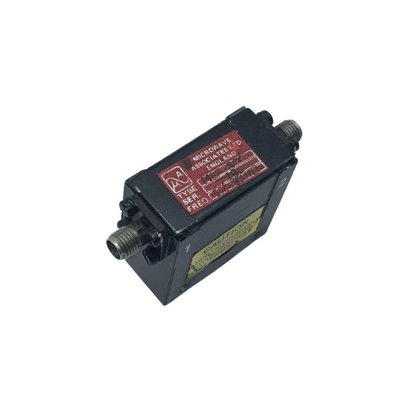 1550-1800MHZ ISOL:23/30db 1.55-1.8GHZ SMA ISOLATOR MICROWAVE ASSOCIATES