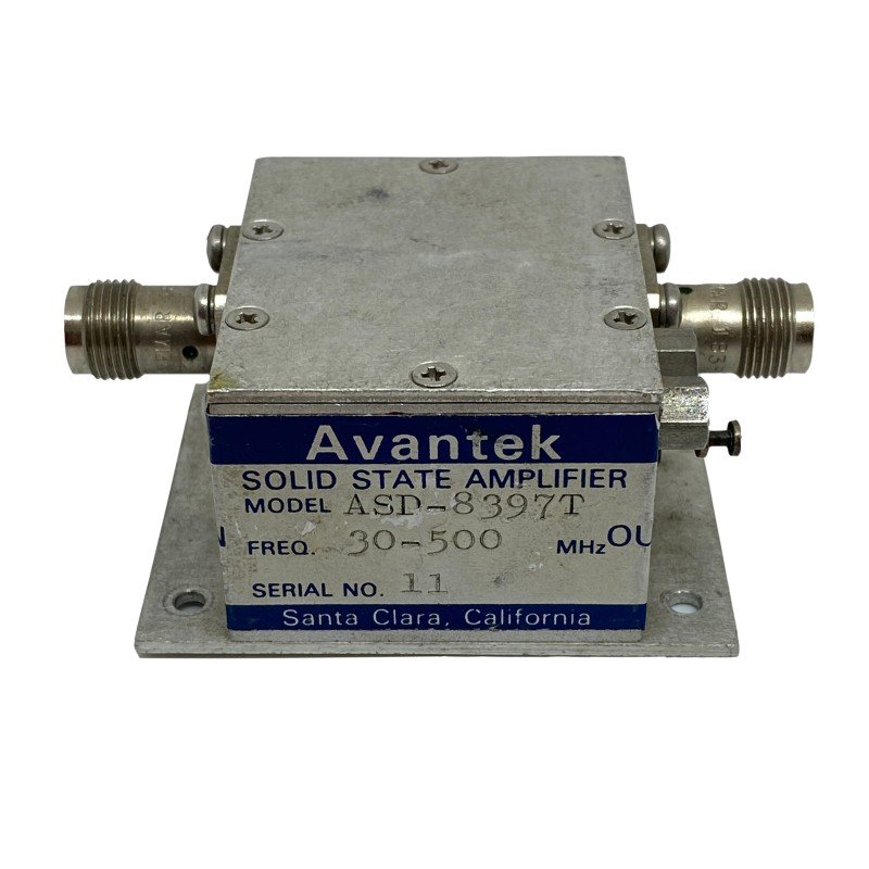 30-500Mhz +12V TNC F ASD-8397T SOLID STATE AMPLIFIER AVANTEK