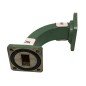 WR-62 12.4-18Ghz 90Degree Waveguide Transition Length:7cm GREEN