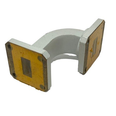 WR-62 12.4-18Ghz 90Degree Waveguide Transition Mitec Length:4.5cm Height:6cm