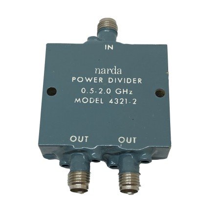 4321-2 Narda 0.5-2Ghz 30W 2WAY SMA Power Divider Combiner