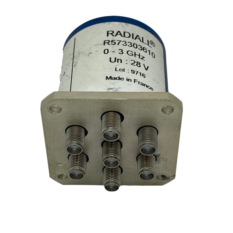 R573303610 Radiall SP6T DC-3GHZ SMA 28V Coaxial Switch
