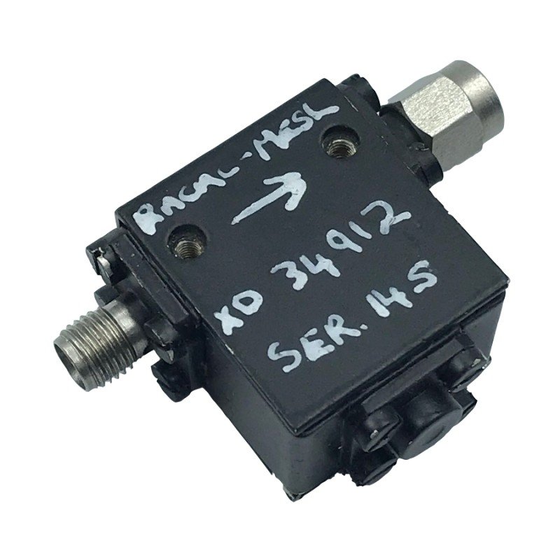 5-13GHZ SMA M-F PANEL LONG COAXIAL ISOLATOR RACAL XD34912