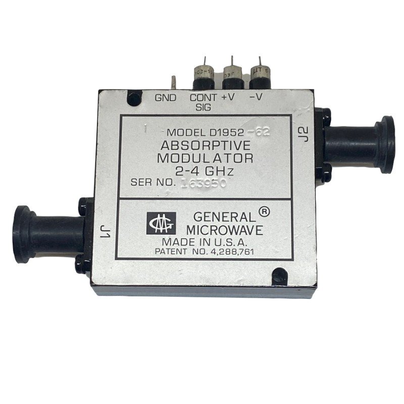 D1952-62 General Microwave Absorptive Modulator 2-4Ghz NOS