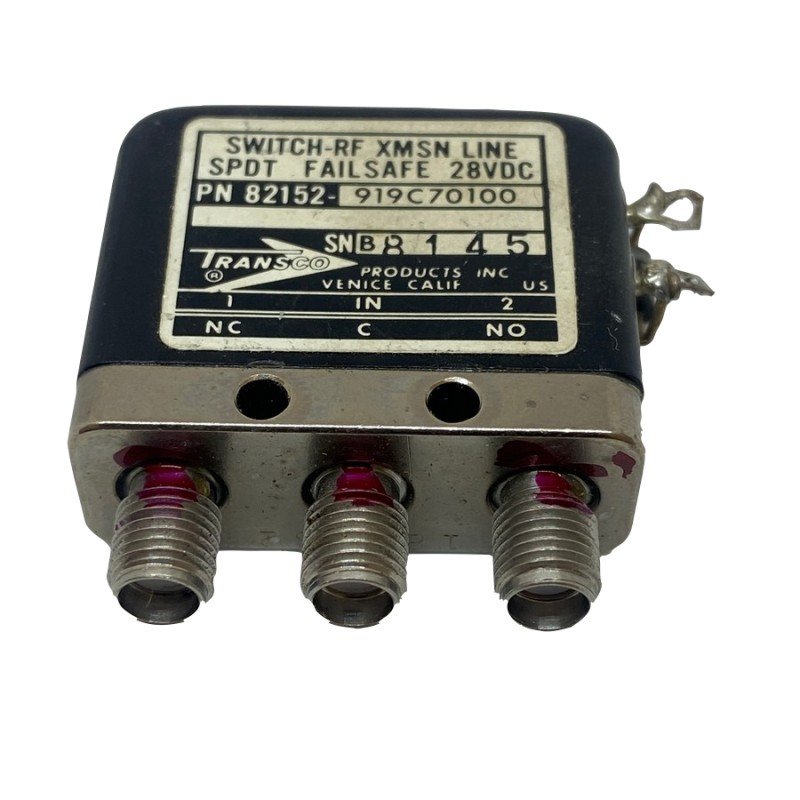SPDT FAILSAFE 28VDC COAXIAL SWITCH SMA 82152-919C70100 TRANSCO