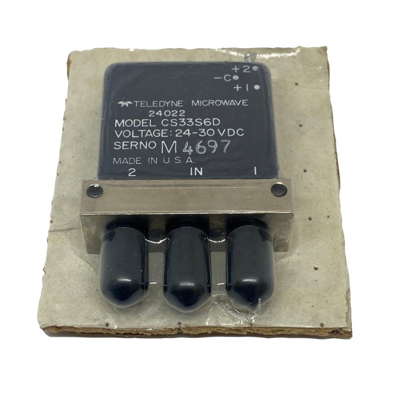 CS33S6D Teledyne SPDT SMA Coaxial Switch DC-18Ghz 24-30Vdc