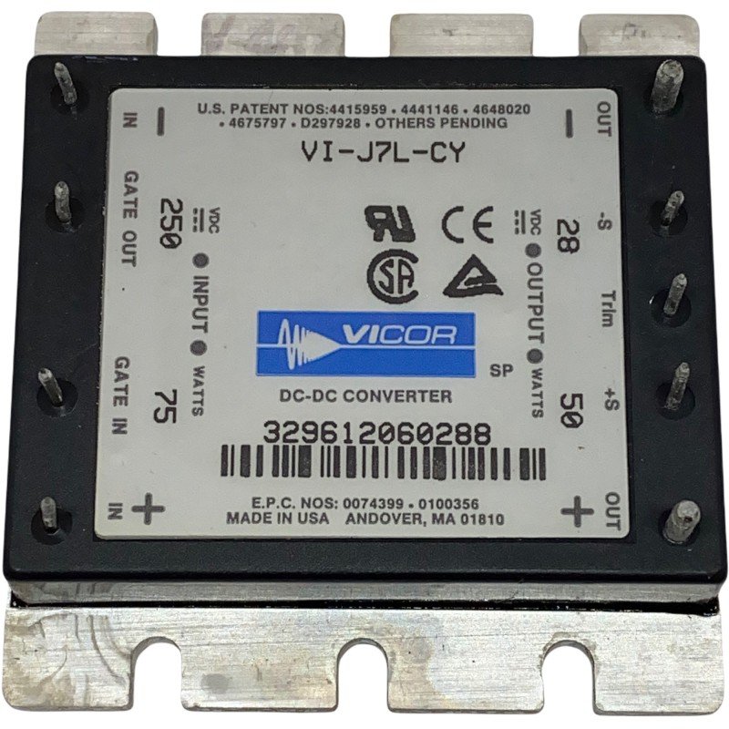 VI-J7L-CY Vicor DC-DC Converter 250V 75W - 28V 50W