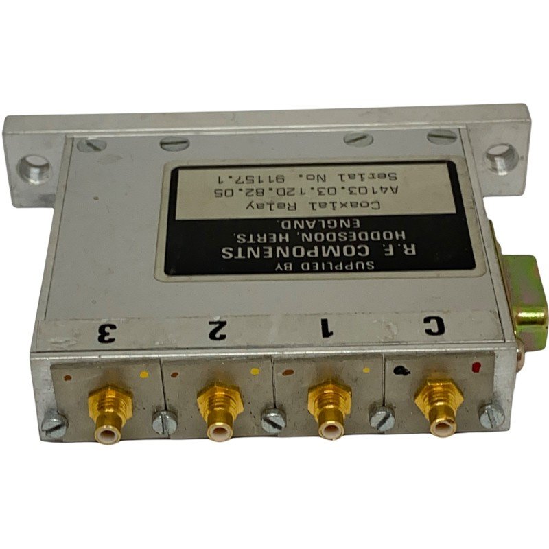 COAXIAL RELAY 3 WAY RF COMPONENTS 5945-99-096-2907 A4103.03.12D.82.05