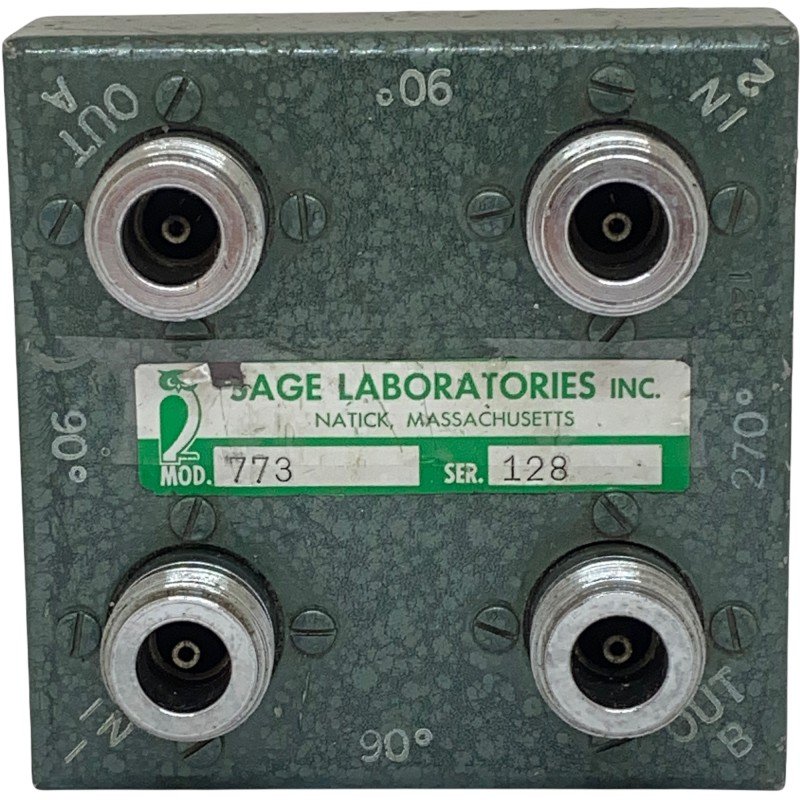2-4Ghz HYBRID COUPLER SAGE LABORATORIES mod 773 90/270Degree