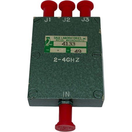 2-4Ghz 1 TO 3 SMA POWER SPLITTER COMBINER 4133 SAGE LABS