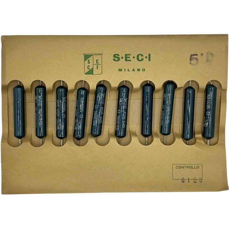 1800OHM 182R 5% 10W WIREWOUND RSM945 RESISTOR HI END SECL 45X9mm [QTY:10]
