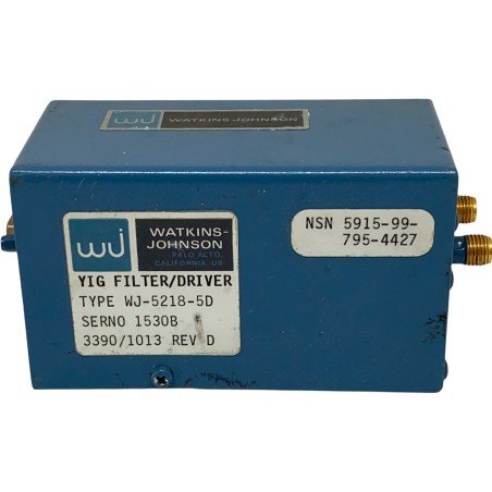 WJ-5218-5D YIG Filter Driver Watkins Johnson 5915-99-795-4427