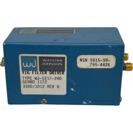 WJ-5217-24D YIG Filter Driver Watkins Johnson 5915-99-795-4426
