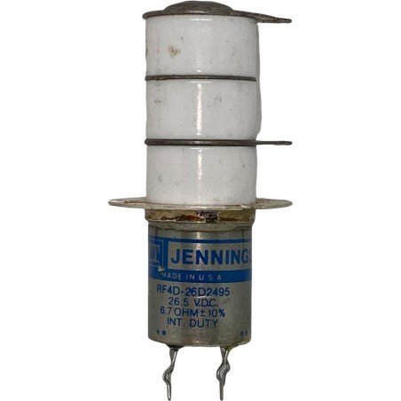 Vacuum Relay Jennings 26.5V 6.7Ohm RF4D-26D2495