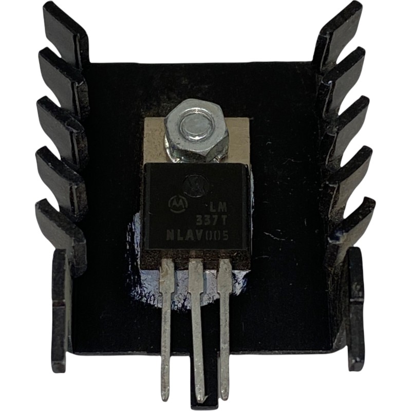 LM337T MOTOROLA VOLTAGE REGULATOR + HEATSINK