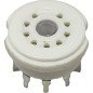 9-Pin Porcelain Tube - Valve Socket for ECC81 ECC82 ECC83 12AX7 12AT7