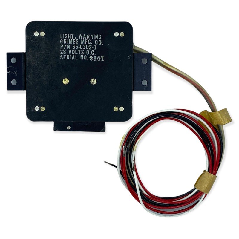 65-0302-1 Grimes CANOPY UNSAFE Warning Light Cockpit