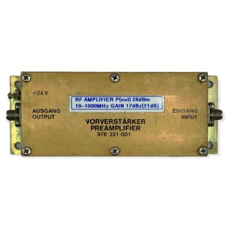 10-1000Mhz Po 28dBm G 17dB RF AMPLIFIER