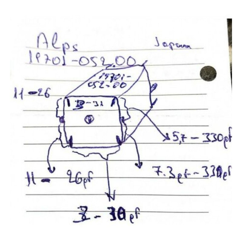 19701 Alps Air Variable Capacitor AM FM Tuning 3-330pf