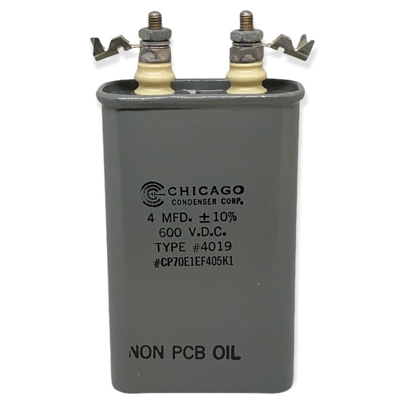 4uF 600VDC Paper In Oil Capacitor CP70E1EF405K1 Chicago