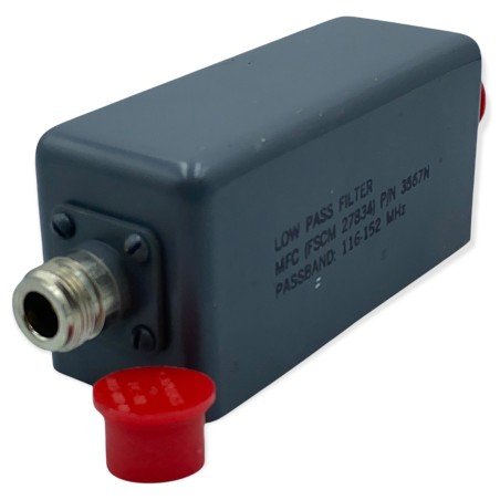 152Mhz Low Pass Rf Filter 3567N N type